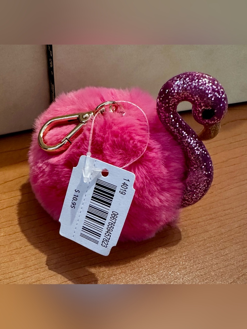 Bath & Body Works Pink Flamingo Fur Pom Pocketbac Holder